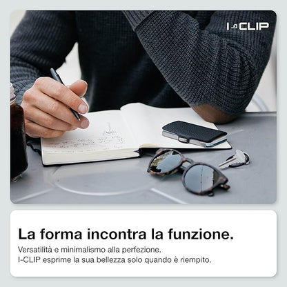 I-CLIP, Premium Men's Leather Wallet, Versatile Changeable Money clip, Secure Card Holder, Compact Men's Wallet Minimalist, Sleek Slim Design, Perfect Money Clip Wallet for Men