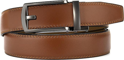 CHAOREN Mens Dress Belt - Ratchet Belt Leather 1 1/4" Comfort Click - Perfect Companion to Mens Dress Shoes