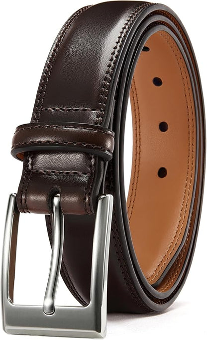 CHAOREN Mens Belts Leather Gift for Men - Ideal Match for Mens Dress Shoes