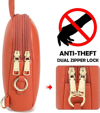 INICAT Small Sling Bag for Women Everyday & Travel Crossbody Bags Lightweight Cross Body Purses Vegan Leather