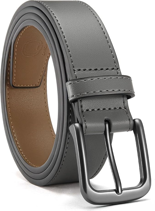 CHAOREN Mens Belts Leather - 35mm Genuine Leather Belt for Jeans - Men Gift for Casual Dress