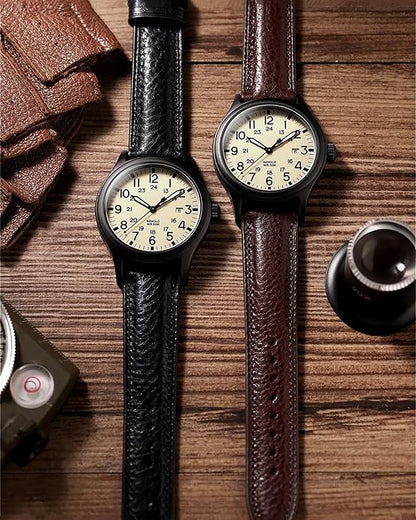 Getalia Italian leather Watch Band Tuscany Natural Vegetable-Tanned Full Grain Leather,14mm 16mm 18mm 19mm 20mm 21mm 22mm Quick Release Replacement Watch Straps for Men and Women Thick and Soft