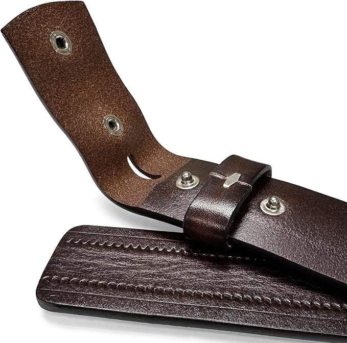 Genuine Full Grain Western Engraved Tooled Leather Strap or Belt 1-1/2" Wide