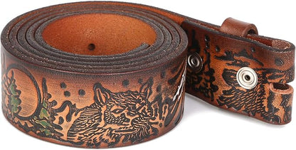 Gelante Genuine Full Grain Leather Belt Strap without Belt Buckle