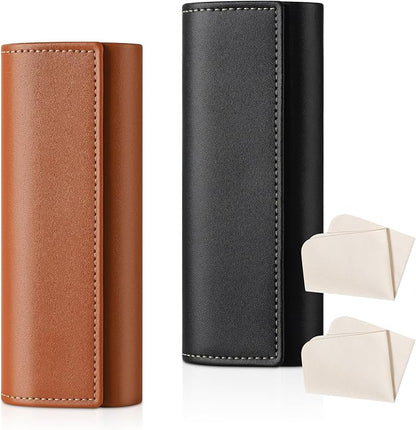 Sightor Glasses Case, 2 Pcs Eyeglasses Case Hard Shell Travel Sunglasses Case Reading Hard Glasses Cases for Women Men