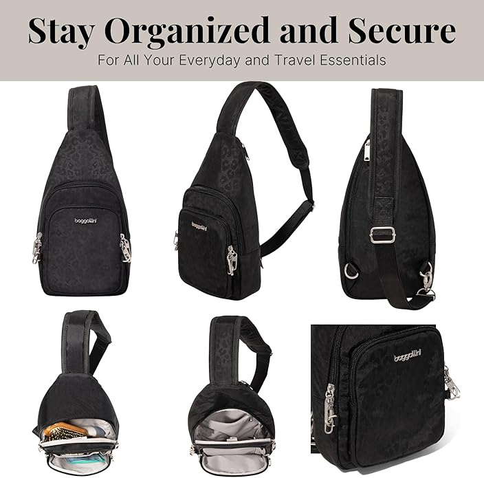 Baggallini womens Securtex Anti-theft Daytripper Sling