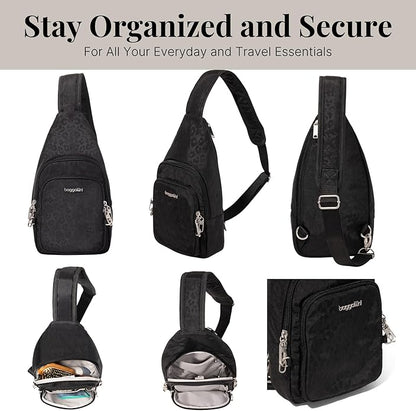 Baggallini womens Securtex Anti-theft Daytripper Sling