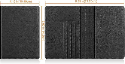 FINTIE Passport Holder, Slim Travel Wallet RFID Blocking Card Case Cover Passport Cover Protector Essentials with Credit Card Slots for Women/Men | Slim, RFID Blocking, Card Case Cover, Essentials, Credit Card Slots
