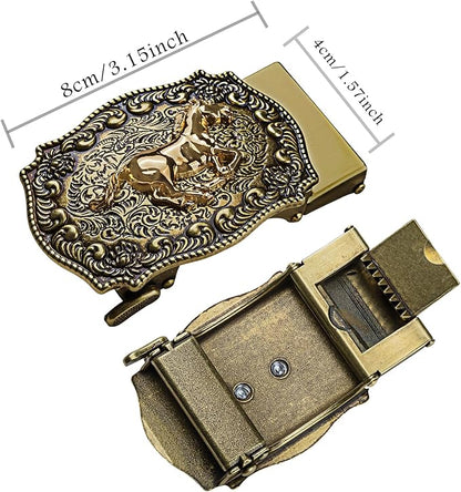 Dubulle Designer Mens Belts, Sliding Automatic Buckle Ratchet Dress Belt TOP Genuine Leather Strap Gifts