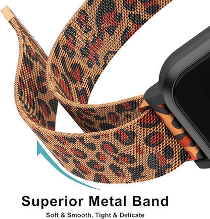 Vanjua 18mm 19mm 20mm 22mm Watch Band Quick Release Replacement Wristbands, Stainless Steel Metal Mesh Loop Adjustable Magnetic Replacement Straps Bands for Men Women