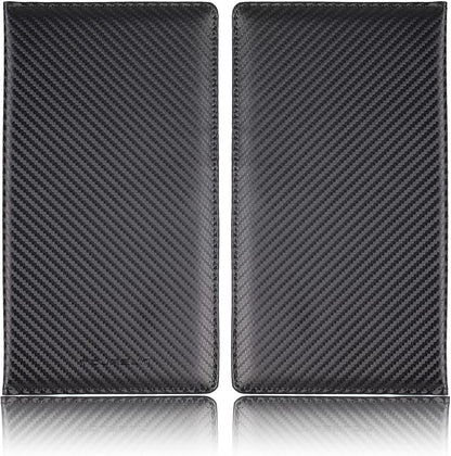 TOURSUIT Car Registration and Insurance Card Holder, Vehicle License Document Glove Box Compartment Organizer, Interior Car Accessories for Women Men Teens (Carbon Fiber Black)