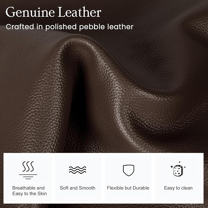 befen Genuine Leather Small Sling Bag for Women Anti-Theft Crossbody Chest Bags Fanny Packs for Travel with RFID Card Slots