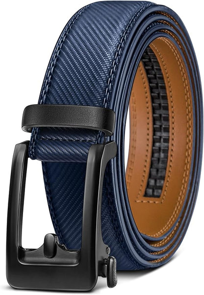 BULLIANT Men's Ratchet Belt Nontrimmable-Click Belt Adjustable for Men Gift Lightweight 1 3/8"