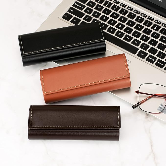 Vemiss Hard Shell Eyeglass Cases, Lightweight Portable Glasses Case for Women Men