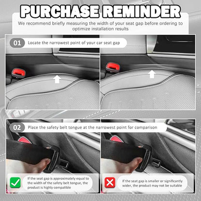 2PCS Deepened Car Seat Gap Filler Organizer,Multi-Function Car Gap Seat Filler with Dual Storage Slots & Bottom Charging Opening,No Drop Between Seats Cars Gaps Fillers Organizer