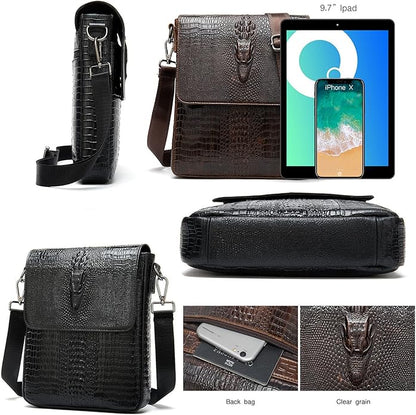 Mens Crossbody Bag, Leather Messenger Shoulder Bag for Women Men Purse Travel Work Business | Leather, Messenger, Purse, Travel, Work, Business