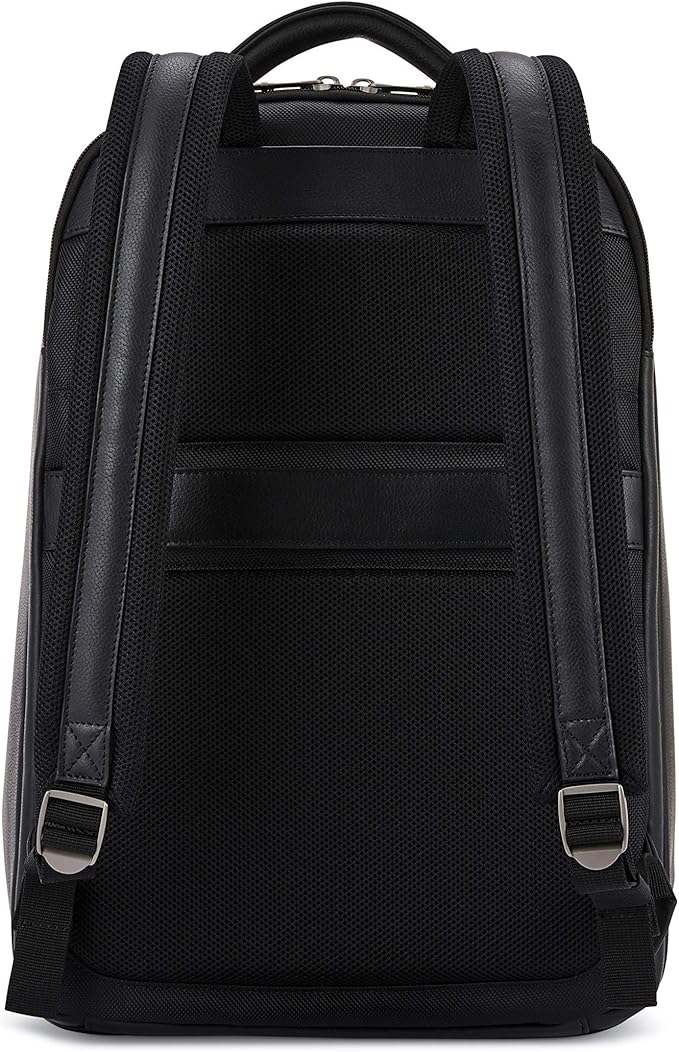 Samsonite Classic Leather Backpack, Black, One Size