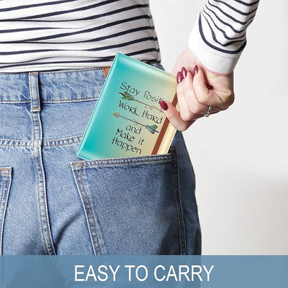 Passport Holder for Travel Essentials, Passport Wallet Cover Case for Travel Must Haves Accessories, Passport Book Holders for Women and Men, Work Hard