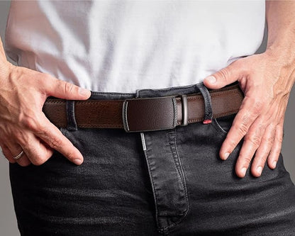 BELTROAD Ratchet Belt Strap for Men Leather Belts Without Buckle Replacement Leather Belt Strap Only 35mm for 40mm Buckle