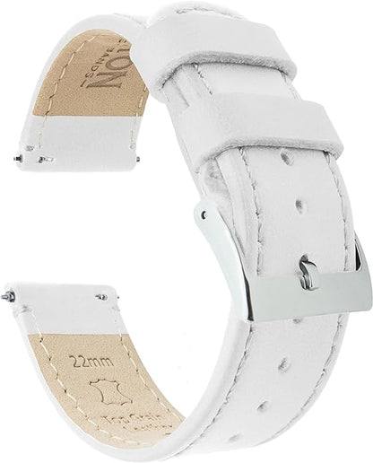 BARTON WATCH BANDS - Top Grain Leather Watch Bands Compatible with Apple Watch Models - 1, 2, 3, 4, 5, 6, 7, 8, 9, 10, SE, Ultra & Ultra 2