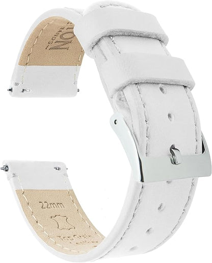 BARTON WATCH BANDS - Top Grain Leather Watch Bands Compatible with Apple Watch Models - 1, 2, 3, 4, 5, 6, 7, 8, 9, 10, SE, Ultra & Ultra 2
