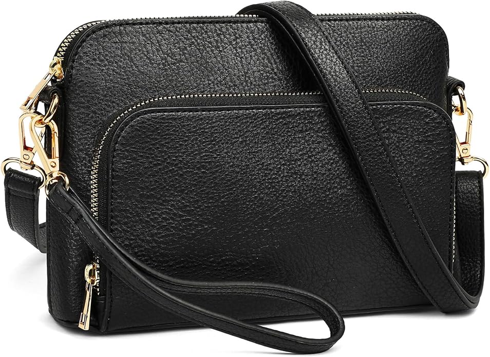 Marvolia Crossbody Bag for Women - PU Leather Shoulder Bag Trendy Small Crossbody Purse Bag for Travel Work Party