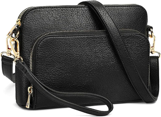 Marvolia Crossbody Bag for Women - PU Leather Shoulder Bag Trendy Small Crossbody Purse Bag for Travel Work Party