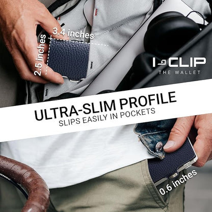 I-CLIP, Premium Men's Leather Wallet, Versatile Changeable Money clip, Secure Card Holder, Compact Men's Wallet Minimalist, Sleek Slim Design, Perfect Money Clip Wallet for Men