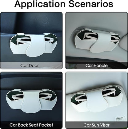 KINIVA Sunglass Clip & Holder, Magnetic Glasses Case for Car Organizer