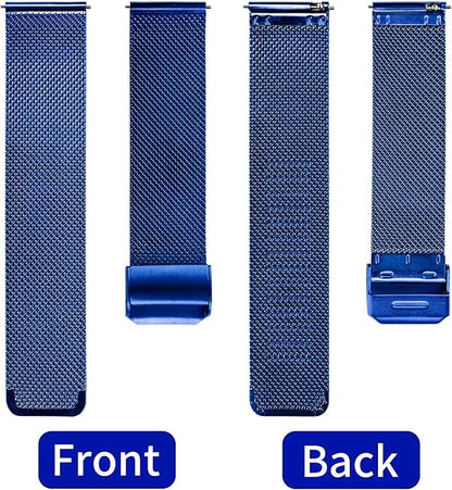 TStrap Mesh Watch Band Metal - Black Quick Release Watch Bands for Men Women - Stainless Steel Smart Watches Strap Bracelet Replacement - 10mm 12mm 14mm 16mm 18mm 20mm 22mm