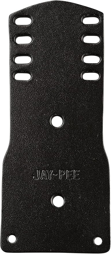 Jay-Pee Police Badge Holder - Four Bar Tag Holder in Black Leather