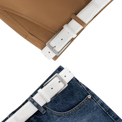 KM Legend Mens Leather Dress Belt for Work Business and Casual