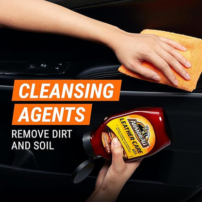 Armor All Car Leather Conditioner Gel, Interior Cleaner for Cars, Trucks and Motorcycles, 18 Fl Oz