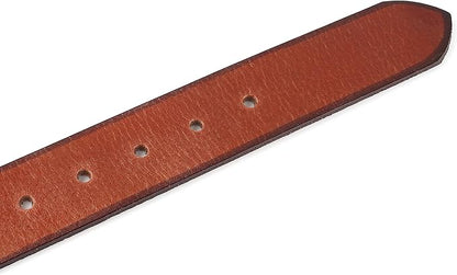 F&L CLASSIC Belt for buckle men Snap on Strap Full Grain One Piece Leather no buckle,1 1/2" Wide, USA