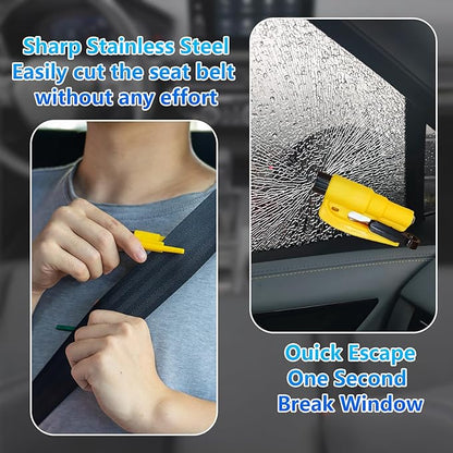 【Compatible with Mazda CX-5】 Seat Gap Filler,No Drop Seat Guard Compatible with Mazda CX-5,Drop Seat Guards for Cars(2Pcs),Emergency Keychain Car Escape Tool(2Pcs)