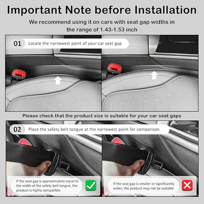 2PCS Upgraded Car Seat Gap Filler Organizer with Phone Holder,2 in 1 Car in Between Cars Seat Catcher for Filling Gaps,Versatile Cars Gap Seats Filler as Under Seats Storage