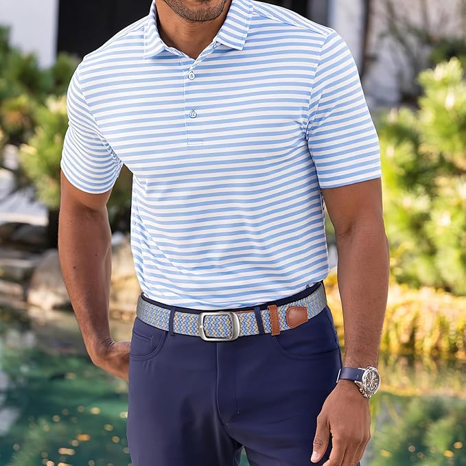 XZQTIVE Braided Belt Stretch Belt for Men and Women Multicolored Woven Golf Belt Elastic Jean Belts