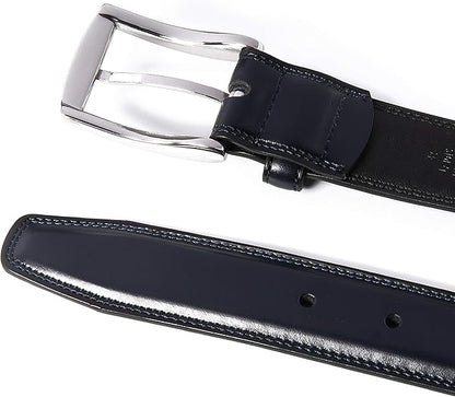 Fabio Valenti Genuine Leather Dress Belts For Men - Mens Belt For Suits, Jeans, Uniform With Single Prong Buckle