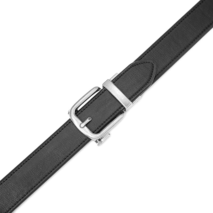 MILORDE Men's Leather Ratchet Belt - 35mm - Customizable Fit