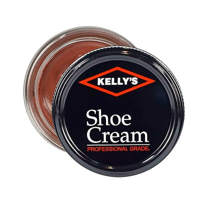 Kelly's Sandalwood Shoe Polish 1.5 oz - Professional Leather Shoe Cream