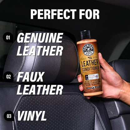 Chemical Guys SPI_401 Vintage Series Leather Conditioner Car Interiors, Furniture, Apparel, Sneakers, Boots, and More (Works on Natural, Synthetic, Pleather, Faux Leather and More), 128 fl oz (1 Gal)