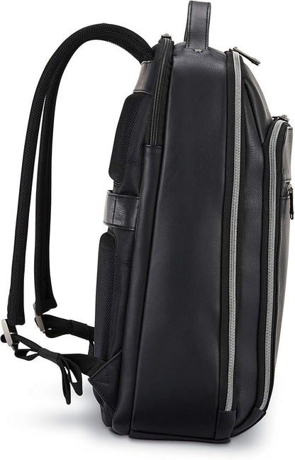 Samsonite Classic Leather Backpack, Black, One Size