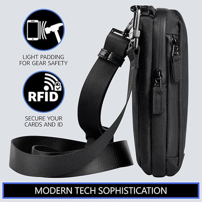 Cell Phone Crossbody Sling Bag EDC – RFID Small Shoulder Bag with Urban Tech Aesthetic