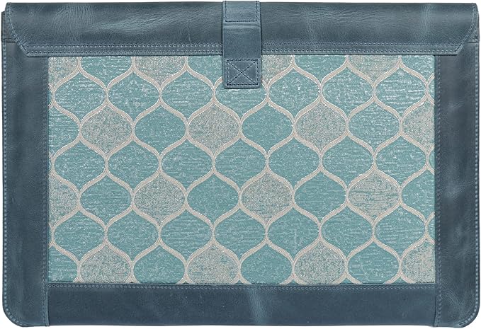LONDO Leder Hülle Kompatibel mit MacBook Pro 14 & Air 13-13.3 Zoll (M5, M4, M3, M2, M1, Pro, Max) & iPad Pro 12.9, Premium Vollleder Laptop Tasche, Blue Modelle 2020 bis 2026