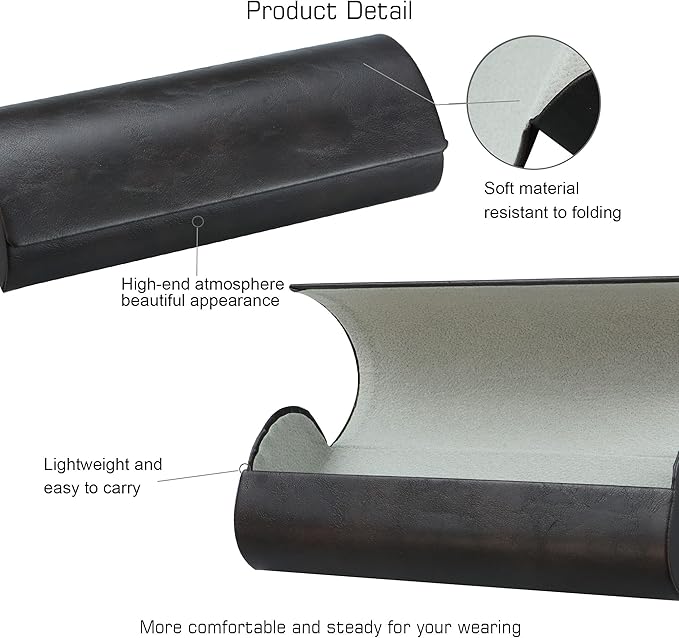 VisionGlobal Hard Shell Eyeglass Case for Eyeglasses and Sunglasses for Men/Women and Kids