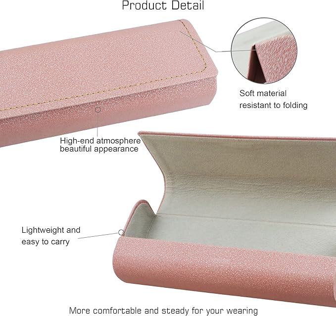 VisionGlobal Hard Shell Eyeglass Case for Eyeglasses and Sunglasses for Men/Women and Kids
