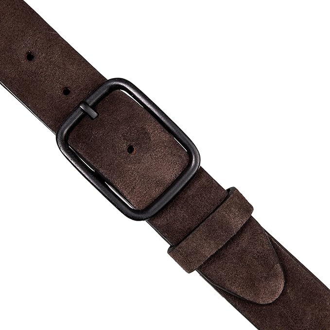 Lucky Brand Men's Jeans Leather Belt| Classic| Casual| Dress| Everyday| American Heritage| Genuine Leather| Metal Buckle