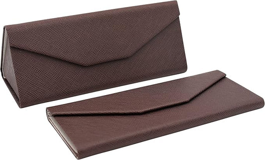 Real Sic Glasses Case for Men and Women - Magnetic Folding Hard Shell Sunglass Holder - Inspired by Solid Color
