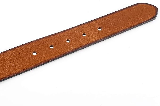 F&L CLASSIC Belt for buckle men Snap on Strap Full Grain One Piece Leather no buckle,1 1/2" Wide, USA