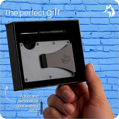 TRAVELINGO Slim RFID Blocking Wallet For Men - Light Weight, Durable & Compact- Minimalist Wallet With Money Clip (Iron)